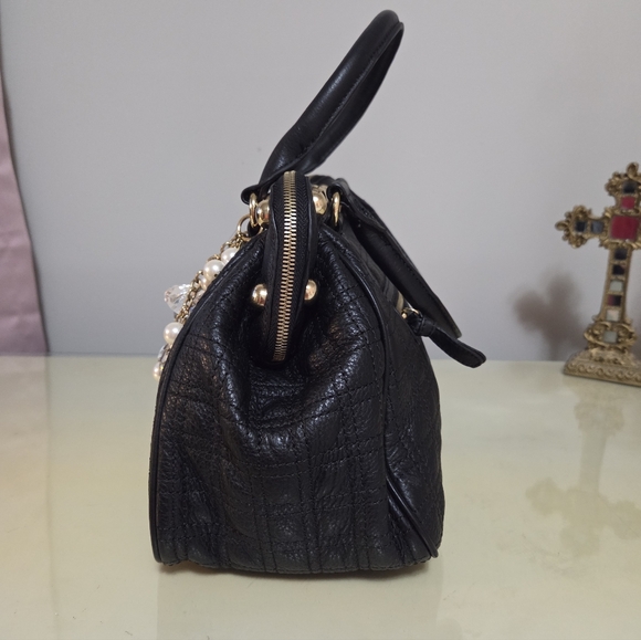 Frosting By Mary Norton Black Frame Top Satchel - Picture 9 of 10